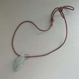 Seaglass Necklace on Rope Chain